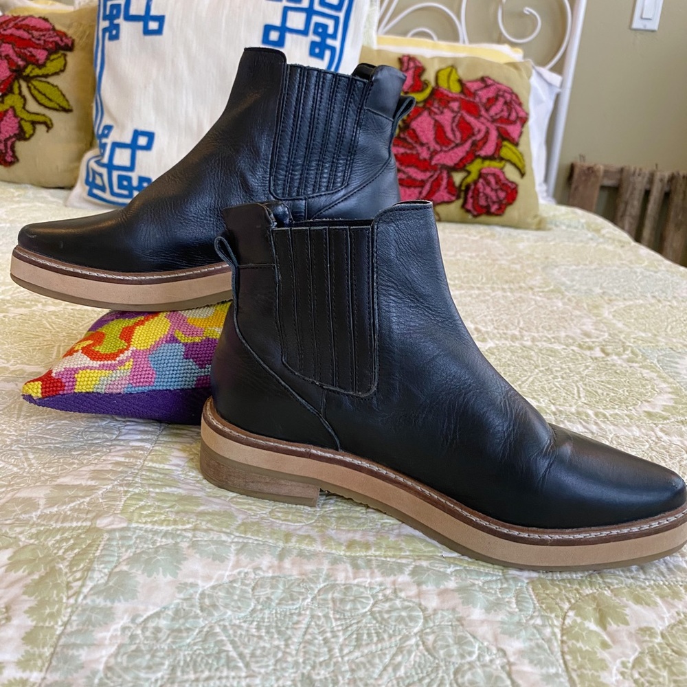 ROOLEE Prince Western Chelsea Ankle
Booties Black Leather Boots size 6 - Picture 11 of 16